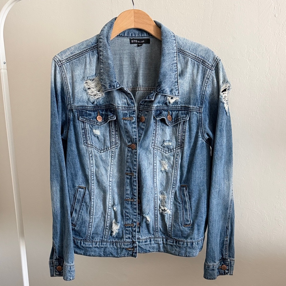 Distressed Denim Jacket